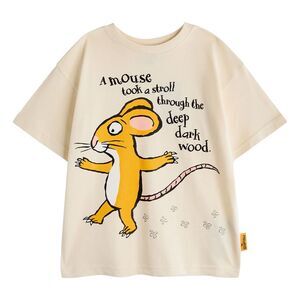 The Gruffalo Childrens/Kids Mouse Short-Sleeved T-Shirt / Beige